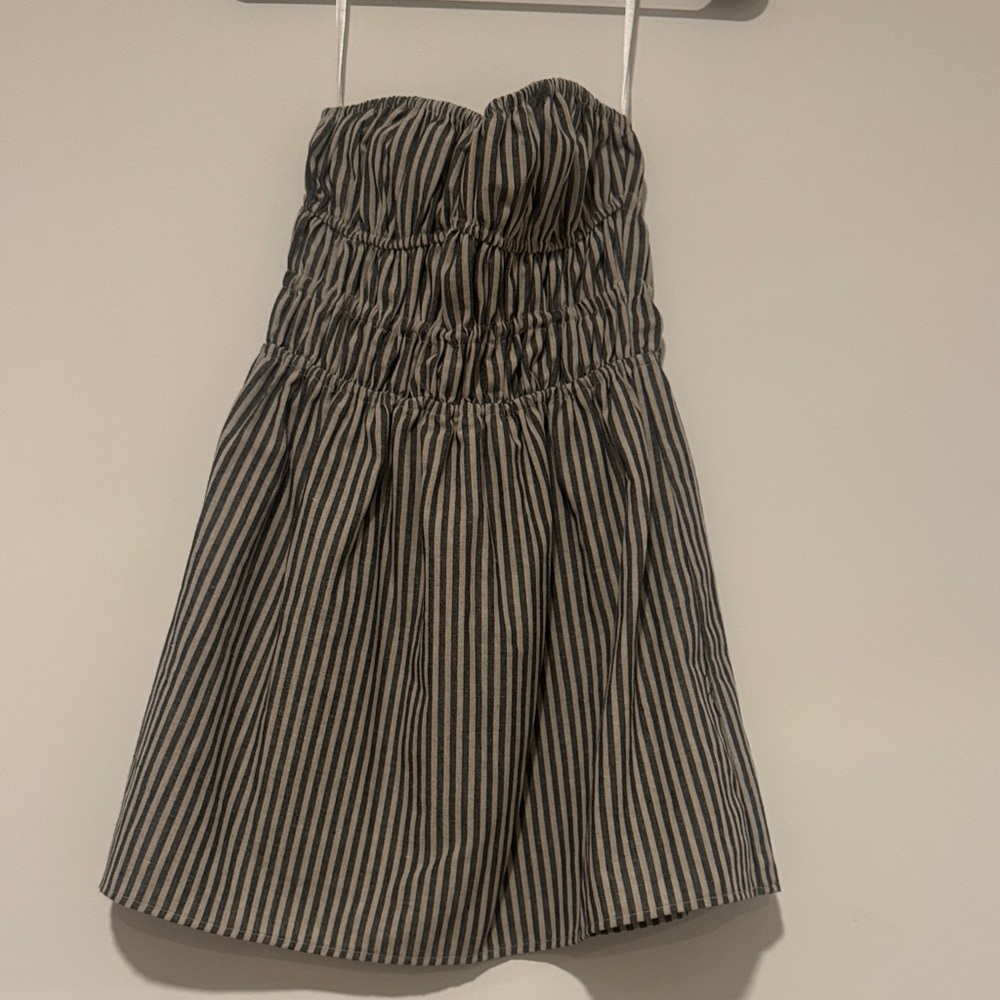 More To Come (Revolve) Neve Mini Dress in Black Stripe XXS